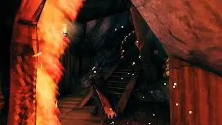 Valheim Hidden Mountain Cave, unlimited light source.