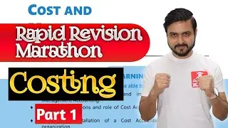 Costing - Rapid Revision Marathon 🔥 - One Shot CA Inter September 2025