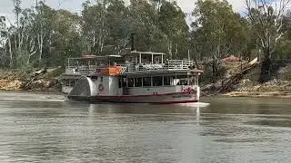 PS Melbourne&rsquo;s first cruise on the Murray River at Echuca
