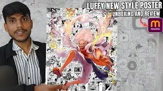 LUFFY New Style Poster Unboxing 🔥 | Meesho Anime Poster Review