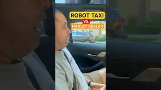 Робот-такси Waymo проехал на жёлтый свет по пути к дилеру Harley! 🤖😱 #шорты
