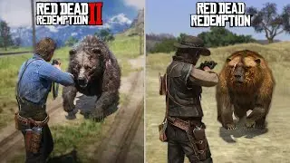 Rdr1 vs Rdr2 - Bear Attack Animation (Evolution)
