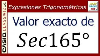 Valores exactos de expresiones trigonométricas | Ej. 9 #julioprofe y #casio
