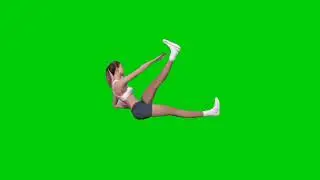 exercises in green screen | Green screen yoga| copyright free