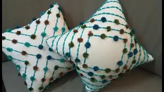 How to Hand Embroider a Cushion Cover | Embroidery Cushion Cover | DIY
