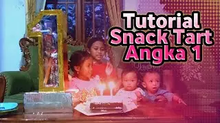 DIY Snack Tart Bentuk Angka 1 | How to make snack tower cake | Kado Ultah Unik