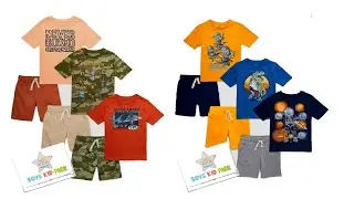 365 Kids From Garanimals Boys Explorer & Adveture Kid Pack Gift Box, 6 Piece Outfit Set, Sizes 4-10