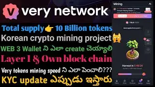 Very network free crypto mining app||kyc update & web3 wallet create in 2025||#verychat #very #itlg