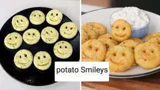 Potato Smileys recipe by Maryam & Amna || Emoji Snacks || Evening Snacks for kids