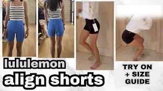 🩶 LULULEMON ALIGN SHORTS | Try-On & Size Comparison (4&rdquo; vs 6&rdquo;, SZ 4 vs 6)