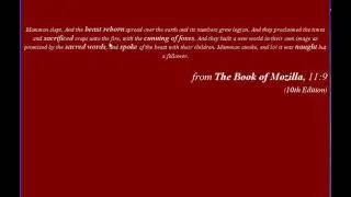 Mozilla Firefox Easter Egg - Book of Mozilla Passage
