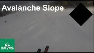 Skiing Powder on Avalanche Slope at Seven Springs (January 16th, 2025)