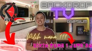 Backdrop TV gypsum serasa HPL || Cecko channel