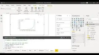 Visualizing data using Python in Power BI