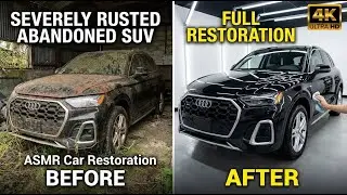 ASMR Car Restoration 2025 Audi Q5 Black &mdash; Severely Rusted Abandoned SUV Full Restoration