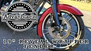 Custom HARLEY DAVIDSON Wrapper Front Fender By ADVANBLACK