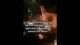Several shops gutted in fire incident at Iqbal market Kupwara, North Kashmir.