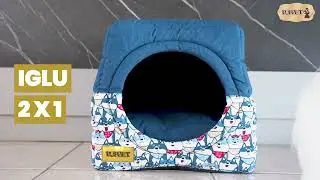 Cama e Toca Iglu para Cachorro e Gato