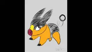 Pokemon Z-A Starter Tepig #pokemonart #pokemon #speedpaint #tepig #pokemonza #pokemonstarter