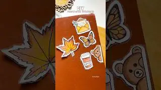 DIY Handmade Stickers #shorts #youtubeshorts #diy #art #diycrafts #trending #journal #ideas #craft