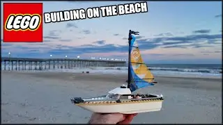 I Built LEGO on the Beach! Sailboat 60438 (2024) Review!