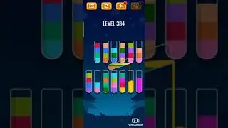 Color sort puzzle Gameplay level - 384.
