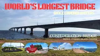 Prince Edward Island, Canada. Confederation Bridge - World's longest bridge on ice covered waters.