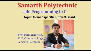 printf | scanf | format specifiers in c