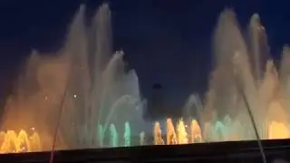 Montjuic Magic Fountain in Barcelona