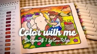 Color with me | &ldquo;Girl moments 2&rdquo; by Coco Wyo Coloring Book - Pony Love 🐴💖🌸 | Alcohol Markers