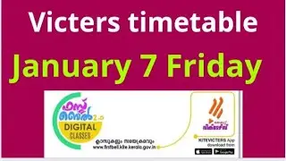victers timetable January 7 Friday