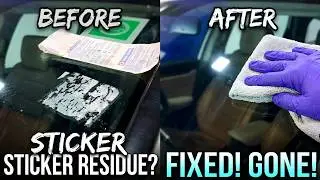 How to Clean Old Windshield Stickers and Leave no streak Behind | AutoCetane | DIY |