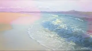 1 Hour of Relaxing Ocean Waves and Ambient Music for Calm | Seamless Loop [4K]
