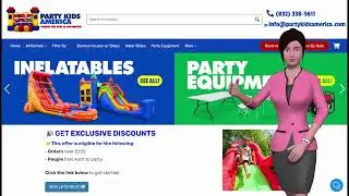 Party Rentals Pearland TX - Party Kids America - 832-338-5611