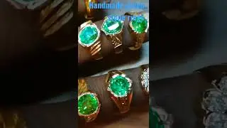 Handmade Green Stone Rings