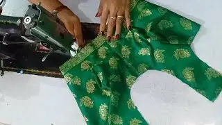How to make four tucks blouse front and back part easy method #BlouseStitching