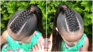PEINADO TRENZA DE 5 CABOS CON COLETA| PEINADOS FACILES Y BONITOS