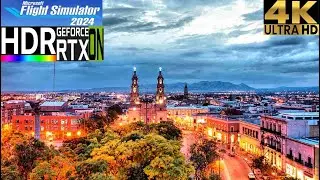 Microsoft Flight Simulator 2024 | Vuelo libre | Aguascalientes | Noche | PC | ES | 4K HDR | Ultra