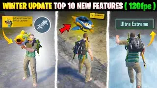 🤯BGMI PUBG New 4.1 WINTER Update Is Here! 120fps,New Guns, Vehicle | Tips & Tricks