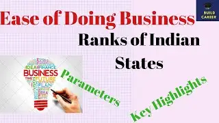 Ease of Doing Business|Ranking of States|Parameters and Key Highlights