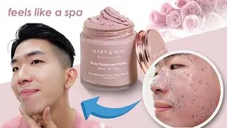 ✨ СИЯЮЩАЯ КОЖА с гиалуроновой кислотой Mary & May Rose Hydra Wash Off Pack [Обзор] 🌹
