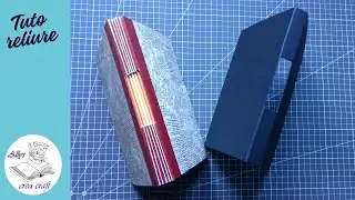 Tuto reliure - Un carnet avec une ouverture dans le dos - Partie 1 : La r&eacute;alisation de la couverture