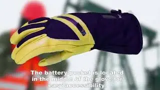 Battery Heated Work Gloves (Waterproof Leather)