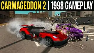 CARMAGEDDON 2: CARPOCALYPSE NOW  (1998) - 1 Race Gameplay - (No Commentary) [4K60]