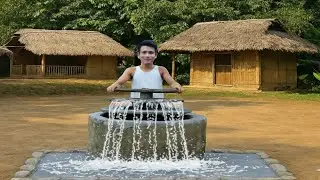 CEO Trieu Phong's Journey to Renovate an Abandoned House | Building a Water Tank with Stone.