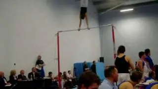 Dan Powers - Gymnastics High Bar Routine At The English Championships 2010