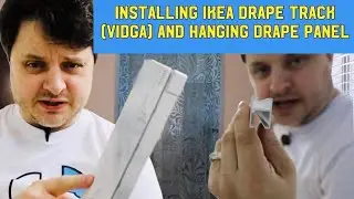 [Problem Solved] Installing Ikea Drape Track (Vidga) and hanging a drape panel