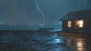 ⛈️ Night Rain and Thunder Sounds for Sleeping | Relaxing Deep Sleep Ambience