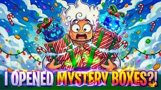 I Opened Random Christmas Mystery Boxes in Blox Fruits&hellip; LUCK TEST 😱🎄