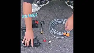 LAVADORA DE ALTA PRESSAO PORTATIL SEM FIO PISTOLA AGUA GATILHO LAVA CARRO QUINTAL KIT COMPLETO